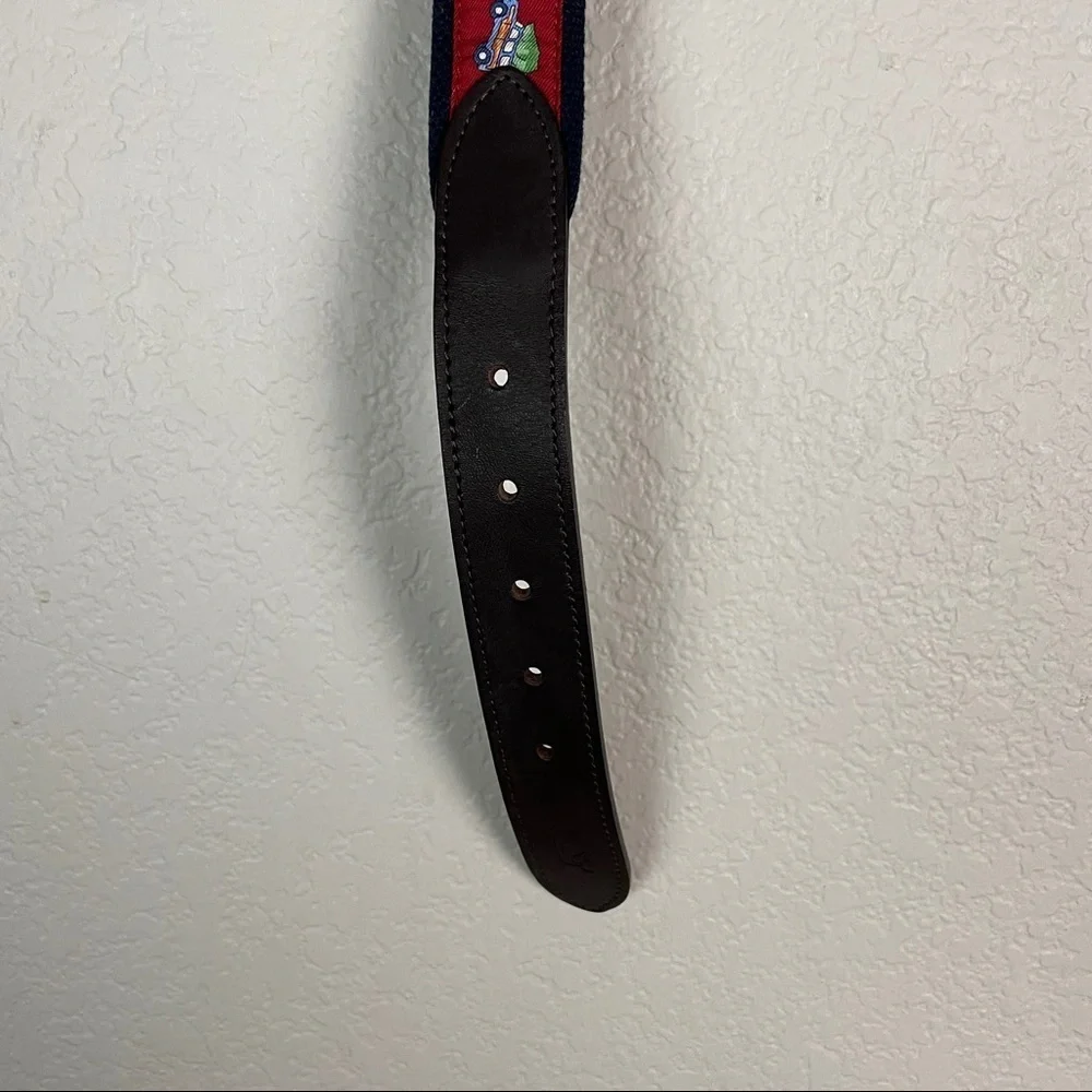 Vineyard Vines Woody Tree Canvas Club Belt Size 32